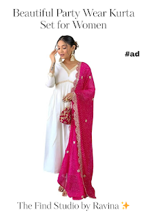 VredeVogel Chanderi silk kurta set with organza dupatta for weddings
