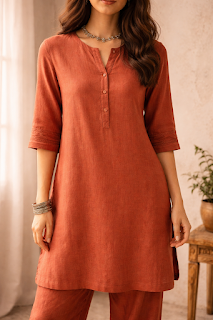 Modern Ethnic Terracotta Monochrome Outfit for Summer 2026