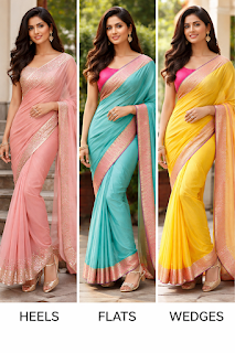 Best footwear for saree look