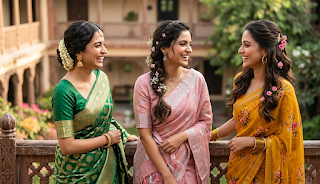 Hairstyle ideas for saree look