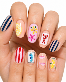 Nail art brush set for beginners